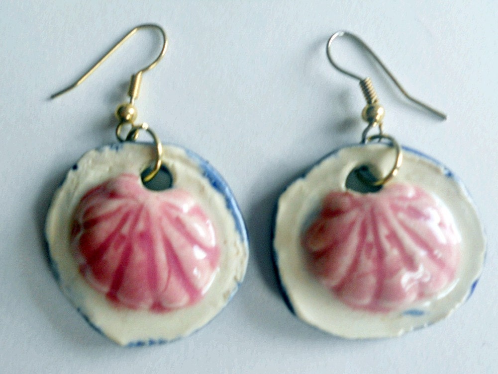 pink earrings