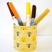 Upcycled Happy Honeybees Can Desk Organizer