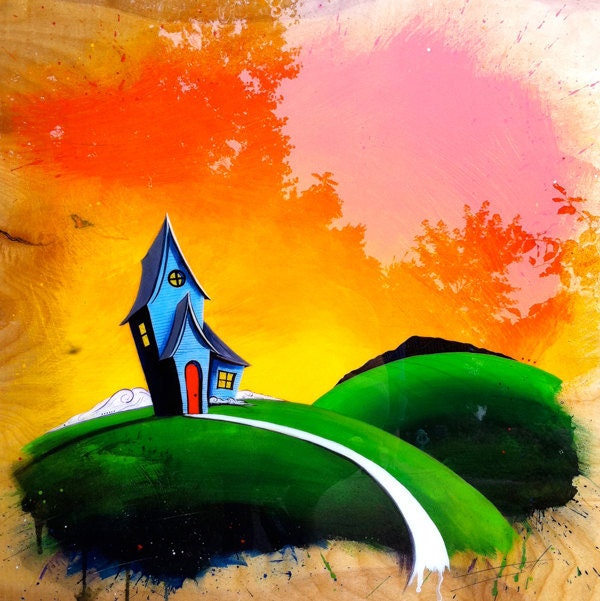 The Burrow - 8x8 Giclee Print