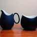Mid Century Charcoal Creamer and Sugar Bowl Raymond Lowey