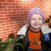 Girl's Handmade Knit Hat Ages 3 - 6