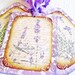 Botanical Tags Lavender Tags cottage garden spring green cream violet sage brocade
