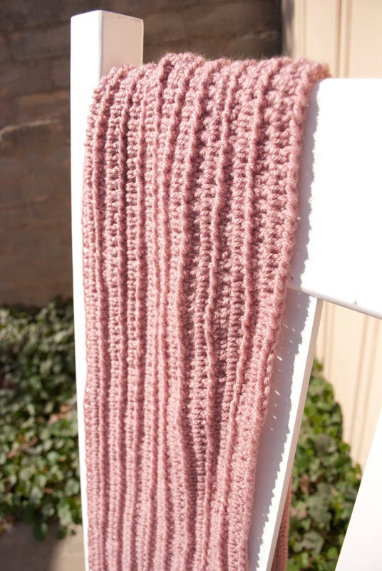 NEW from Valentine's Collection: Ultra Thick and Warm Scarf in Sweet Pea