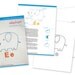 E Elephant PDF file embroidery pattern