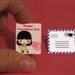 Cute Tiny Valentine's Day Printable Cards Envelopes and Hershey's Chocolate Circles - PDF DIY - FREE through facebook.