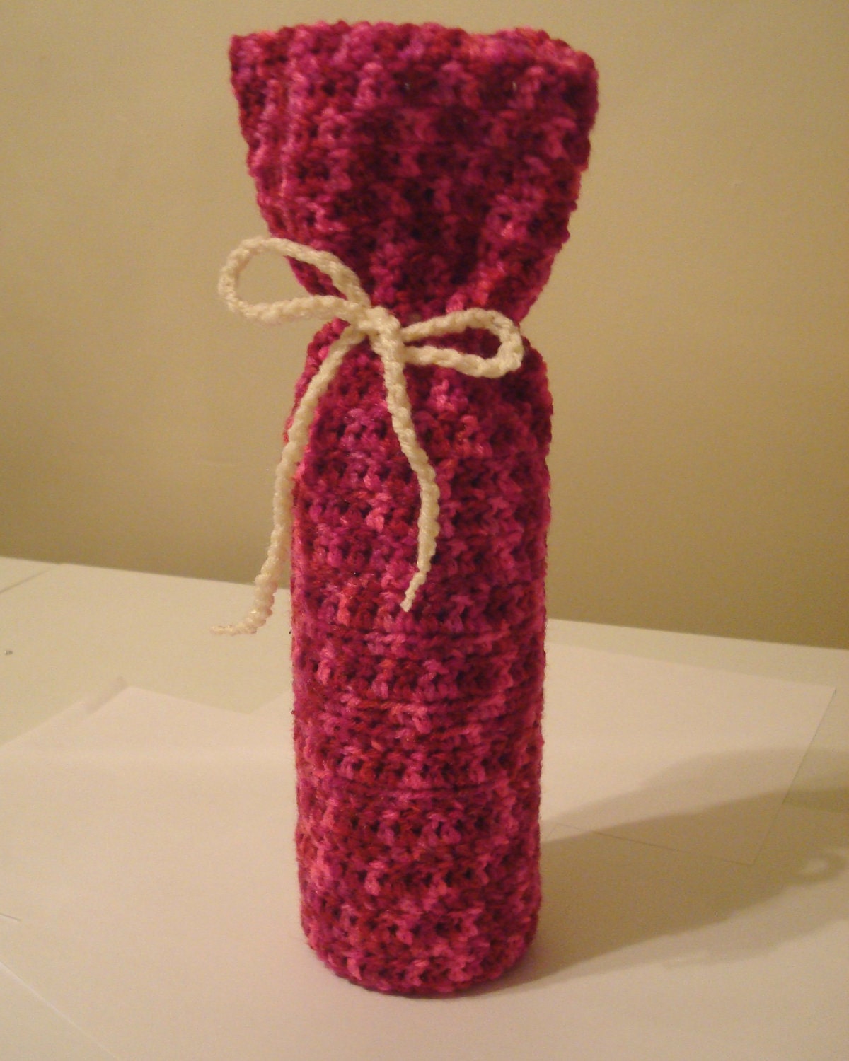 Pink Mix Wine Bottle Cozy, Free US Shipping