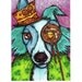 Steampunk Dog Giclee Print from Whimsical Original Art