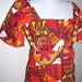Vintage Barkcloth hippie mini dress