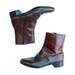 70s Vintage Boots Mens 9 D Leather Ankle Boot "Mod Squad"