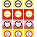 Firetruck Collection Cupcake Toppers