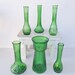 Green Glass Vases - Wedding Collection - Set No.05