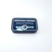 Vintage french Tin Box , medical tin , blue