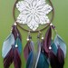 Dream Catcher - Doily - Purple, Blue, Gray - Beaded - Modern