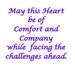 Wellness Purple Glass Heart of 'Hope and Healing' Get Well Encouragement 1.5x1.5x.5" 1.6oz