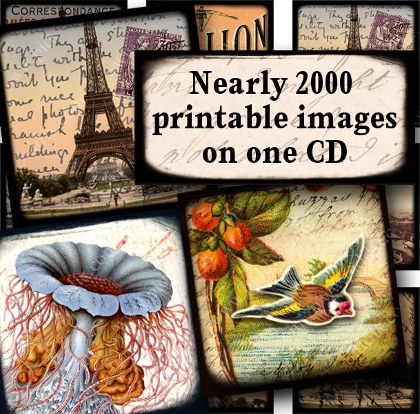 Piddix limited edition CD with Nearly 2000 Squares on 46 Digital Collage Sheets for just 19.95