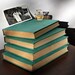 4 Vintage Childrens Books- Teal Home Decor - Photography Prop - Personal Library- Instant Collection