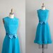 1960s dress / 60s dress / Peninsula silk dress