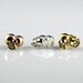 ROSE Gold Skull Studs - Sterling Silver 24kt Rose Gold plated