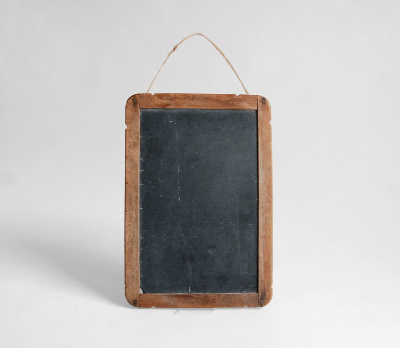 Vintage Chalkboard Slate - Blackboard, Wall, Mid Century Modern, School