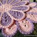 CROCHET PLACEMAT SET, Handmade Crochet Doily Round 20cm Set of 2, Pretty Pink Flower Crochet Doily Set, Easter Gift, Crochet Lyubava