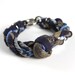 Bracelet Womens Fabric - HAND PRINTED - One of a Kind - Lushlet by Necklush - Sample Sale