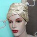 Rare 1920s Handsewn Toque Silk Straw Hat by Elysees