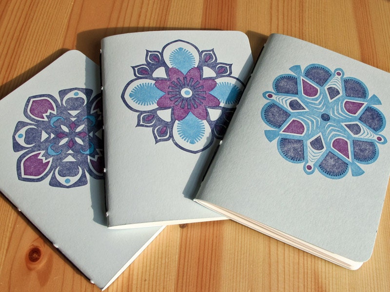 Sale - Letterpress Journal Set, Polish Folk Art Wycinanki