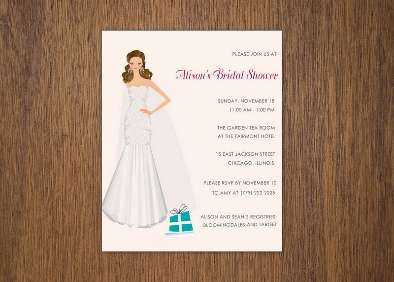 Cute bridal shower invitation