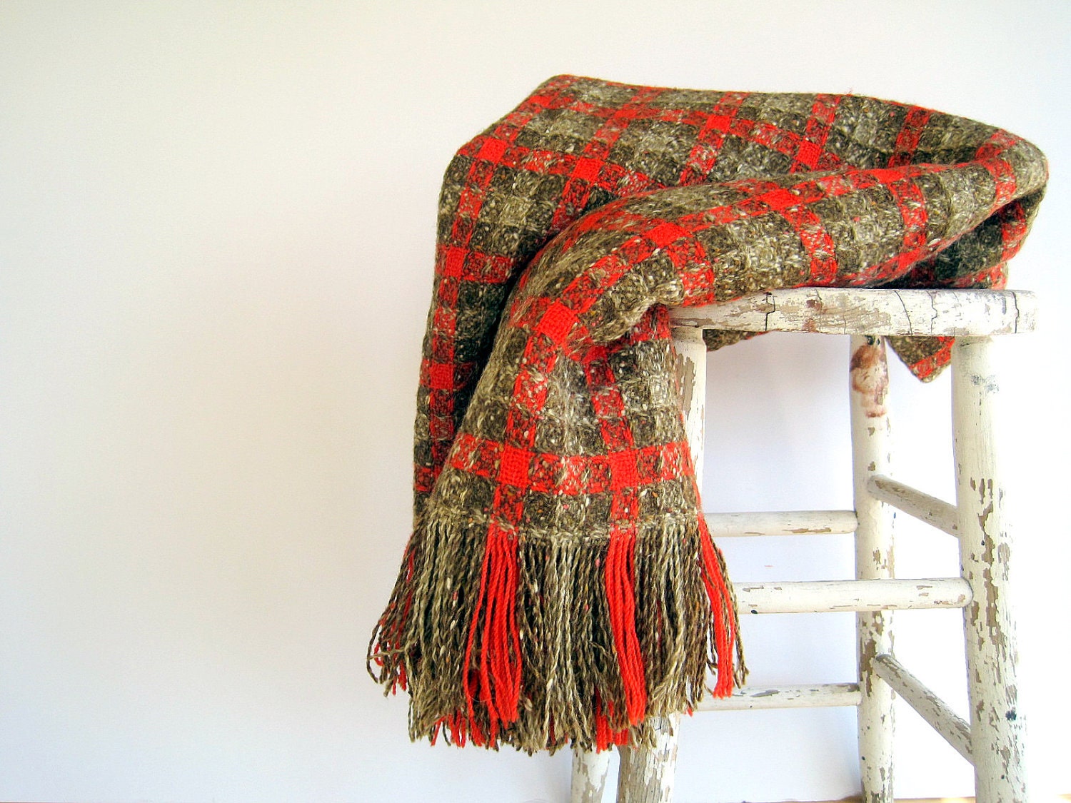 SALE Vintage Pendleton Picnic  Blanket / Derby Decor