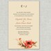 Customized designed floral invitation