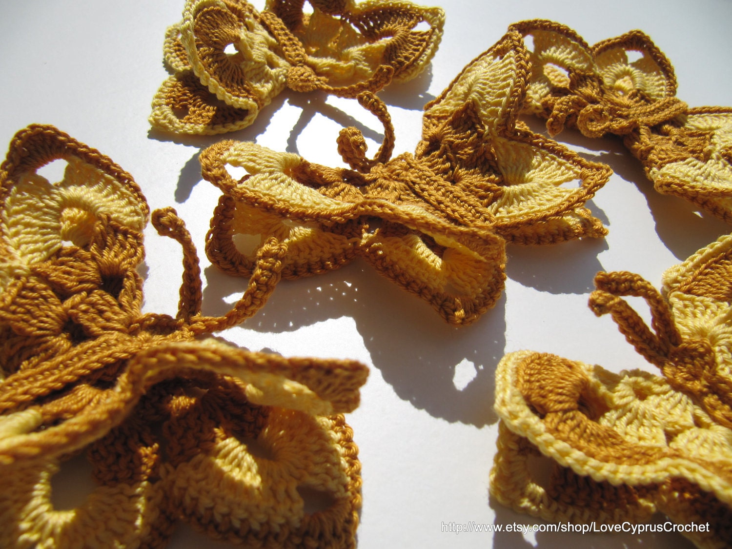 Beautiful CROCHET BUTTERFLY Crochet Pattern PDF File, Easter Decorations, Pattern number 16, Crochet Butterfly Applique, Lyubava Crochet
