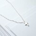 Tiny silver cross necklace - sterling silver chain - minimal delicate jewelry