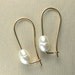 White Biwa Pearl Earring in 14K Gold-filled