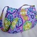 Small Buttercup Bag--Purple Carnival Bloom--READY TO SHIP