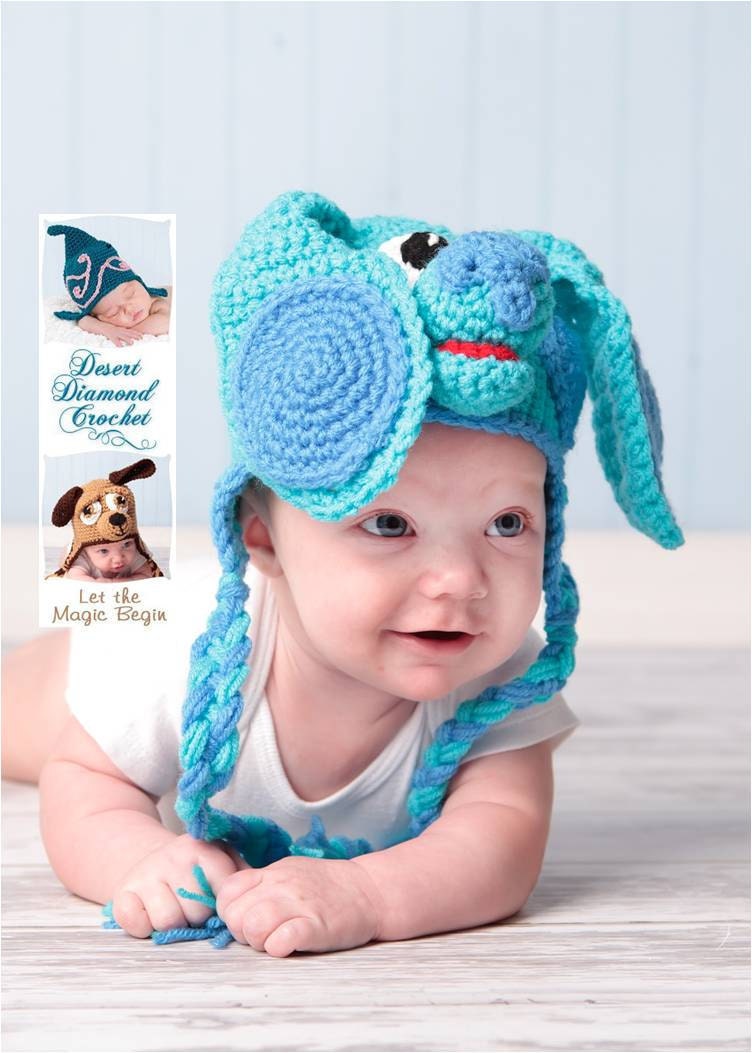 Crochet Pattern 030 - Blue Puppy Earflap Beanie - All Sizes
