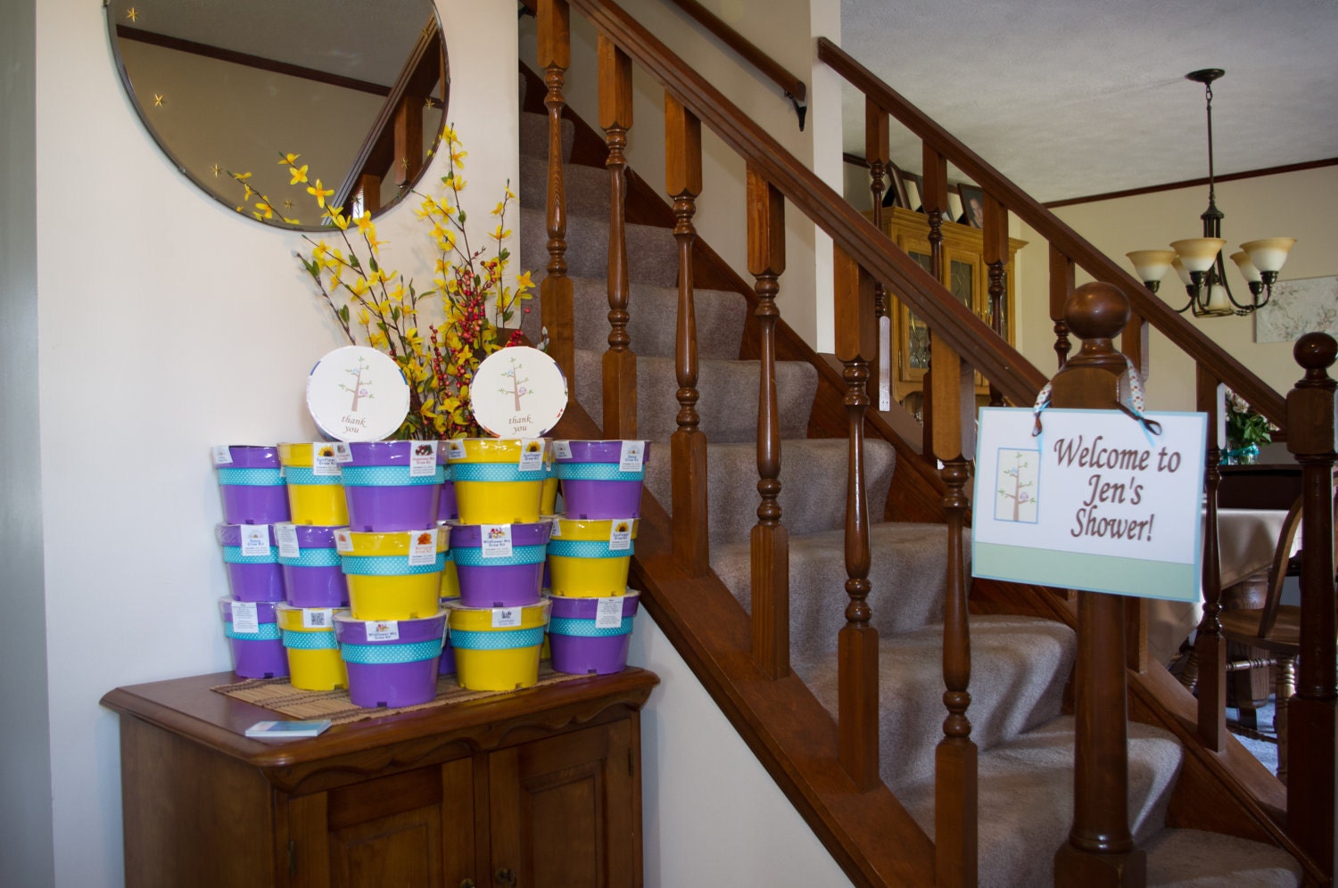Printable DIY Owl Treetop Shower Birthday Favor Tags