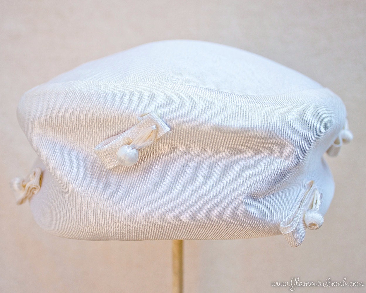 Lord and Taylor Vintage Pillbox Hat Circa 1960s