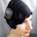 wool black circles cloche - in stock