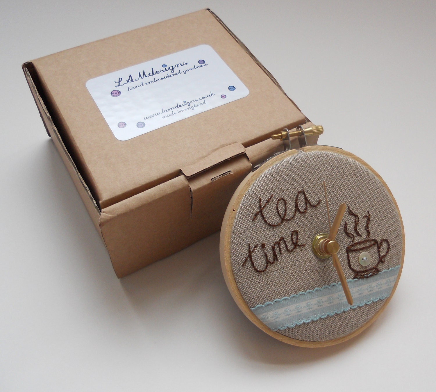 Tea Time Mini Wall Clock