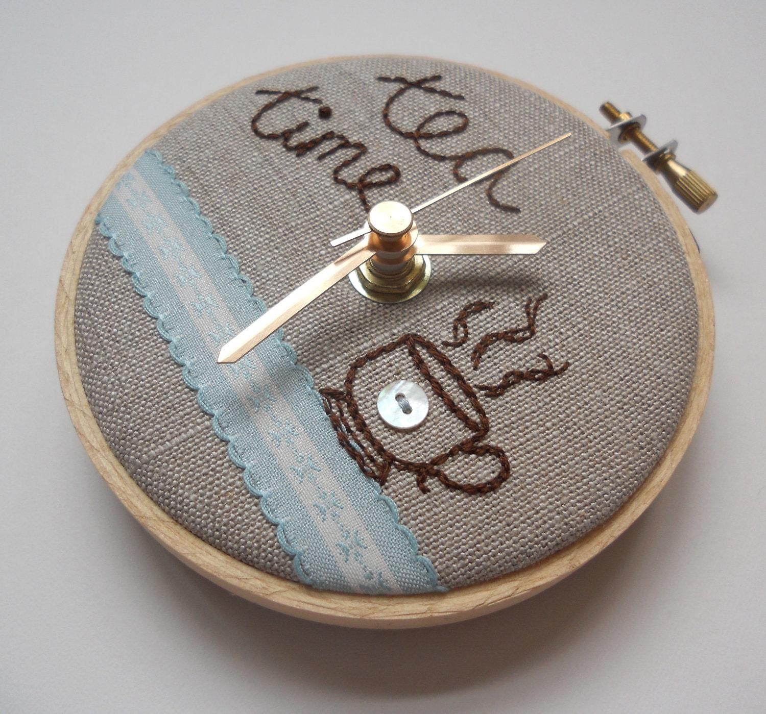 Tea Time Mini Wall Clock