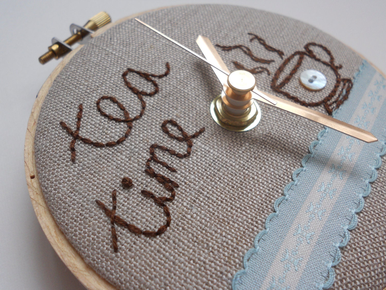 Tea Time Mini Wall Clock