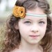SPRING 2012 // mint and goldenrod poppy garland headband.