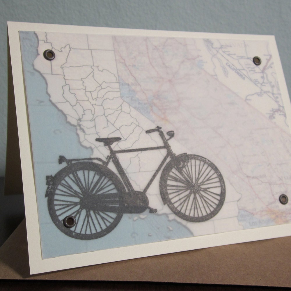 California - 6-Pack Screen-Printed Gocco Cards