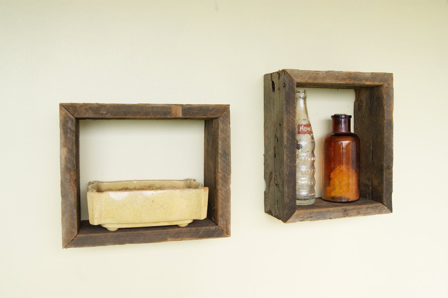 Reclaimed Rustic Wood Shadow Boxes