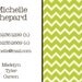 Printable Mom Calling Card . Classic Chevron