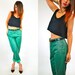 BADASS buttery SOFT boho leather high waisted TROUSERS, small-medium
