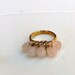 Rose Quartz Cutie Adjustable Ring Faceted Stone