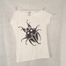 SCARABESQUE Black and White Screen Printed Tee Shirt