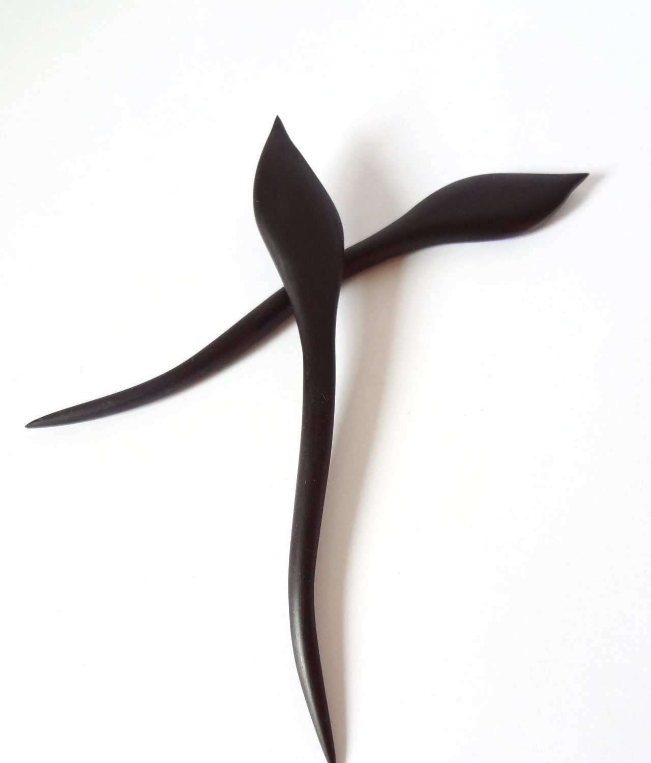 The ebony luxury wood hair sticks