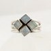 Vintage Quartz Crystal Ring Sterling Silver